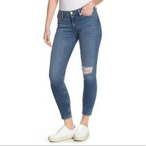 HUDSON JEANS WOMEN'S 26‎ BLUE NATALIE MIDRISE ANKLE SUPER SKINNY RELEASED HEM